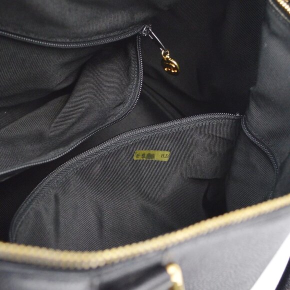 Chanel Black Calfskin 2way Duffle Handbag - Picture 6 of 8